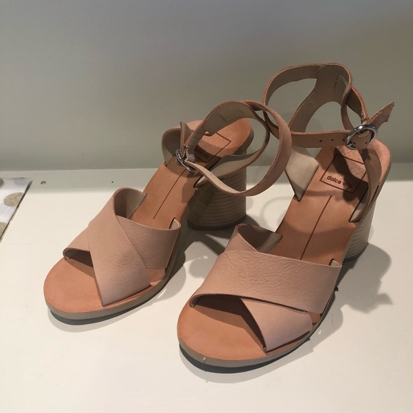 Dolce Vita Aaliyah Block Heel Nude Size 6 - Picture 5 of 8